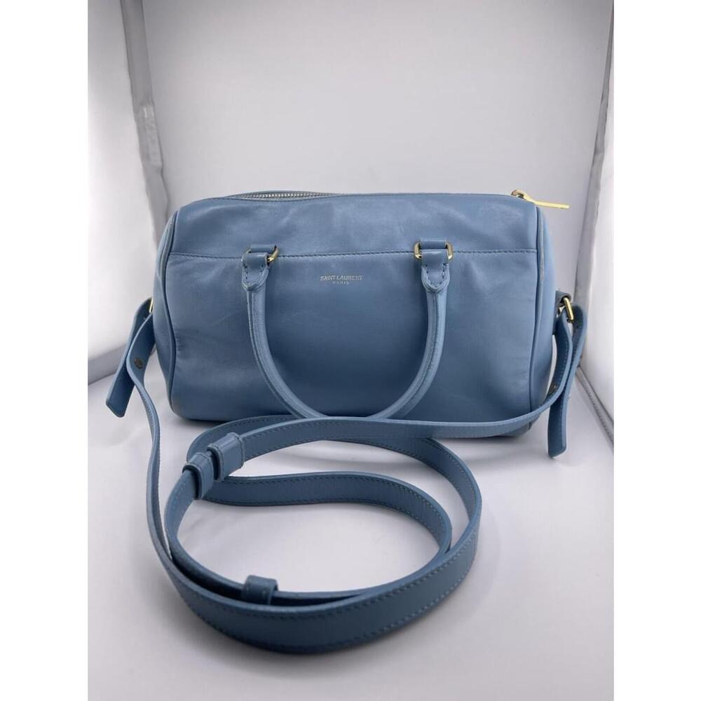 Saint Laurent Light Blue Classic Baby Duffle Bag Crossbody Small